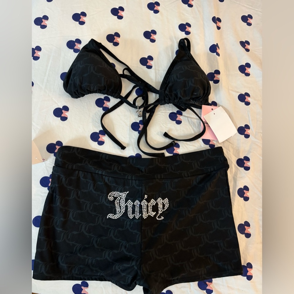 Juicy Couture Black swim set NWT